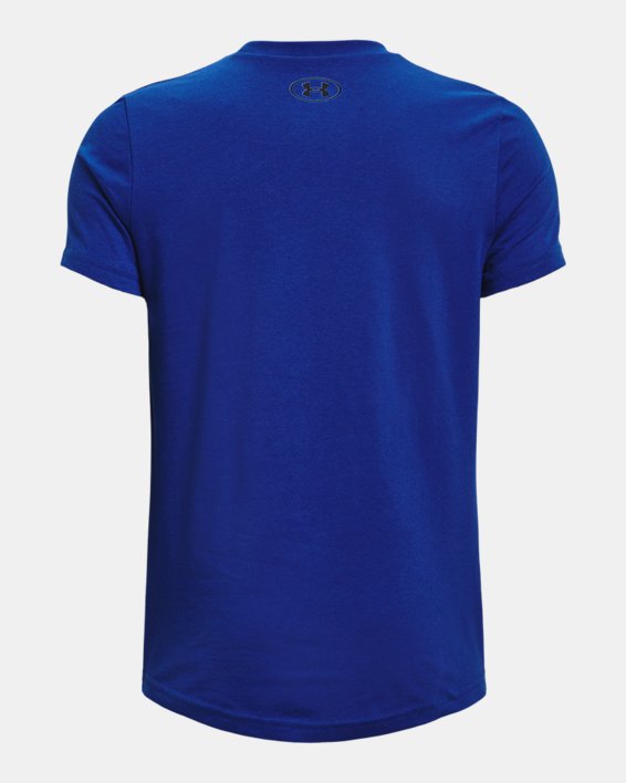 Boys' UA HoopsCore T-Shirt, Blue, pdpMainDesktop image number 1